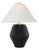 Thomas O'Brien by Visual Comfort Signature Aten 28" Table Lamp in Shadow Black with Linen Shade For Sale