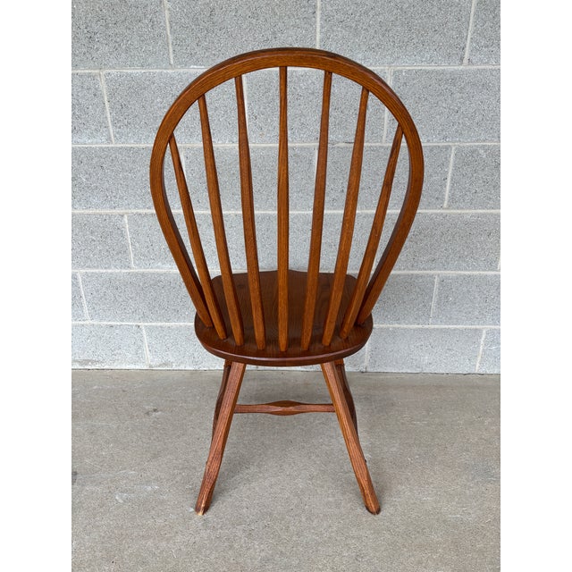 Hunt Country Furniture Hoop Back Oak Dining Side Chairs - Set of 4 For Sale - Image 11 of 12
