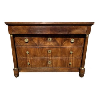 19th Century French Empire Walnut Chest of Drawer / Commodes For Sale