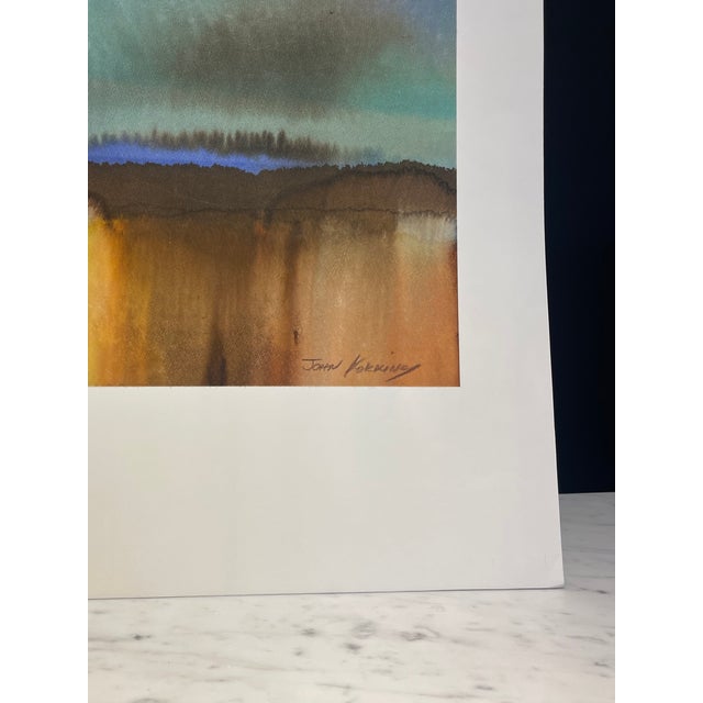 1980's, Contemporary Abstract Watercolor Painting by John Kokkinos For Sale - Image 4 of 4