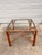 Mid-Century Modern Vintage 6 Piece Rattan Glass Top Dining Set With 4 Chairs, Two With Arms For Sale - Image 3 of 12