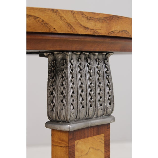Maitland Smith Round Art Deco Burl Wood End Table For Sale - Image 16 of 18