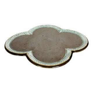 Clover-Shaped Ceramic Dish, France, 20th Century For Sale