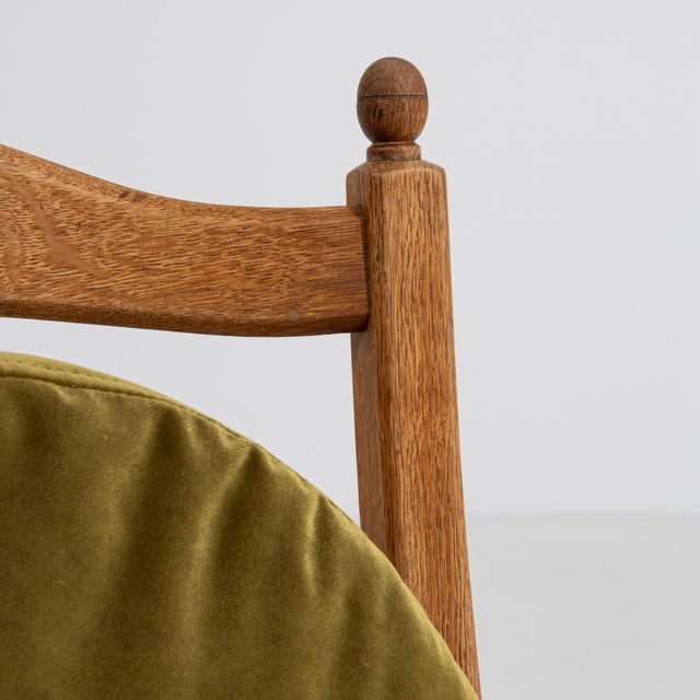 Oak Brutalist Armchair, Antique, France, Circa 1970 For Sale - Image 9 of 15