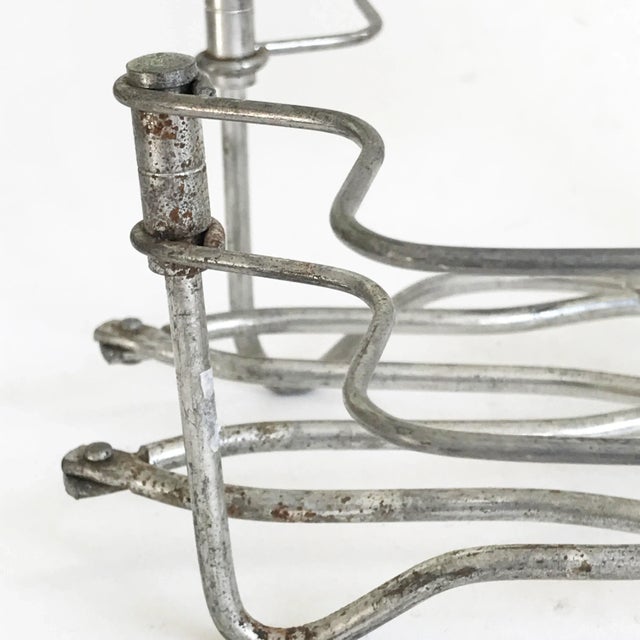 Late 20th Century Vintage Metal Folding Expanding Trivet With Handles