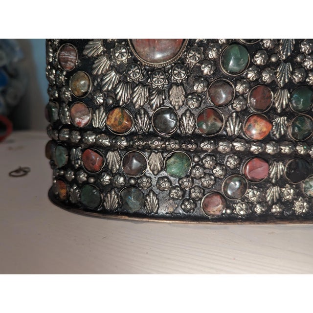 90's Bejeweled Oval Bucket/Wine Chiller For Sale In San Diego - Image 6 of 10