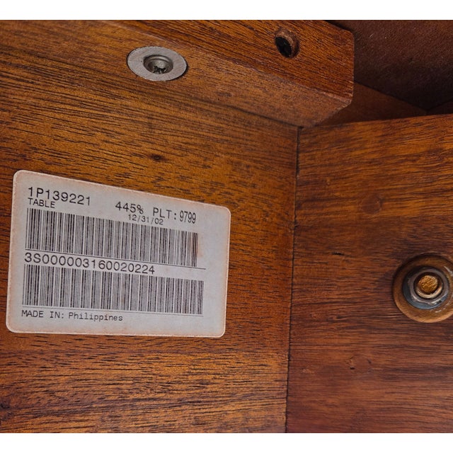 1990s Ethan Allen Mahogany Carved French Regency Sofa Hall Table Console Woven Cane For Sale - Image 17 of 18