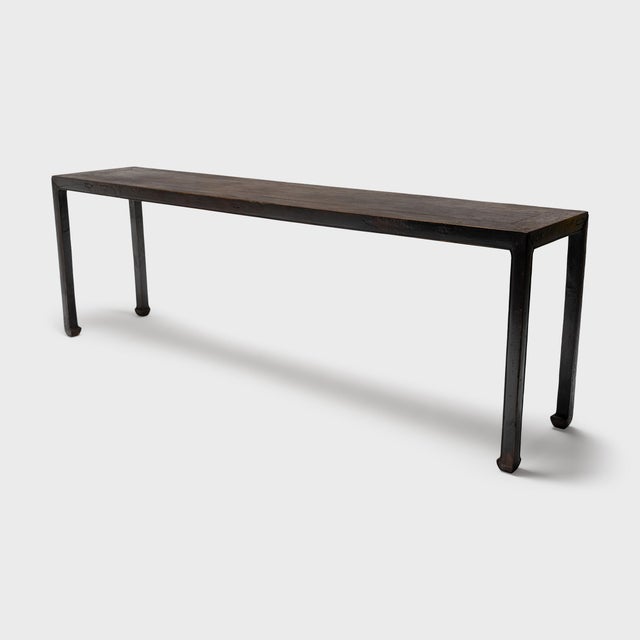 Modern Chinese in-the-Manner-of-Ming Console Table, C. 1800 For Sale - Image 3 of 5