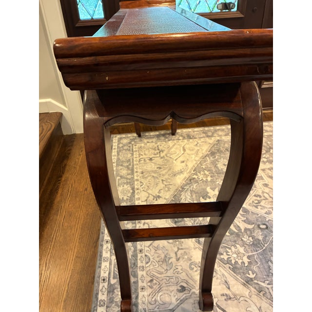 Auburn 1970s Traditional/Reproduction Console Table With Chippendale & Queen Anne Influences. For Sale - Image 8 of 8