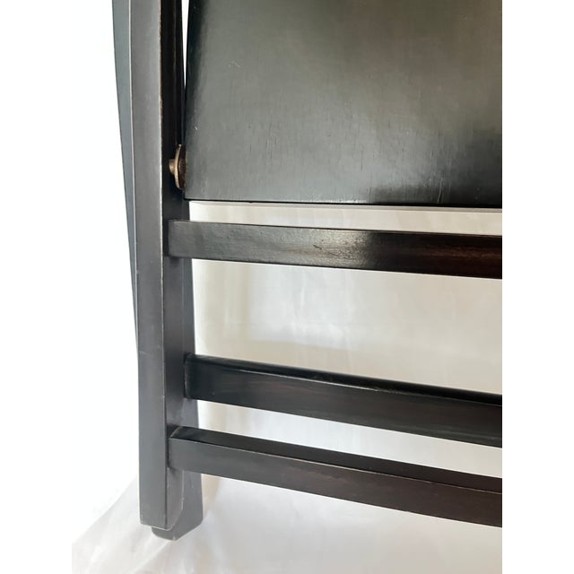 Black Vintage TRIC Folding Chairs by Achille & Pier Giacomo Castiglioni for Bernini, Italy, 1960s, Set of 6 For Sale - Image 8 of 12