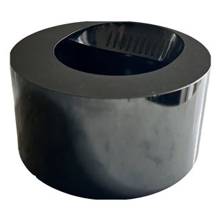 Vintage Italian Modernist Black Borneo Ashtray by Enzo Mari for Danese Milano, 1967 For Sale