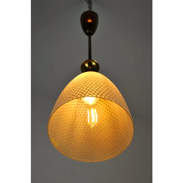 Metal Art Deco Pendant Lamp, 1960s For Sale - Image 7 of 10