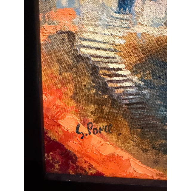 Contemporary Mexican Abstract Landscape Painting Signed S. Ponce For Sale - Image 4 of 12
