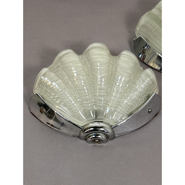 Vintage Art Deco Wall Lights, 1930s, Set of 2 For Sale - Image 4 of 14