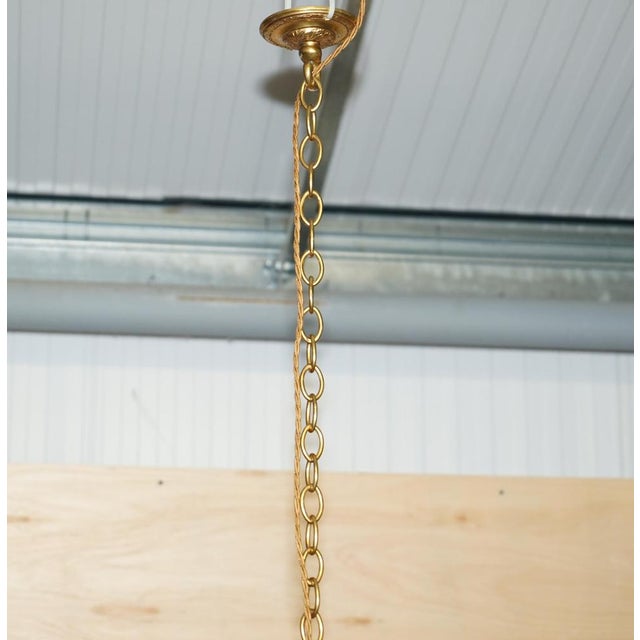 Gold Antique French Rococo Gold Gilt Brass Eight-Branch Cherub Chandelier, 1900s For Sale - Image 8 of 18