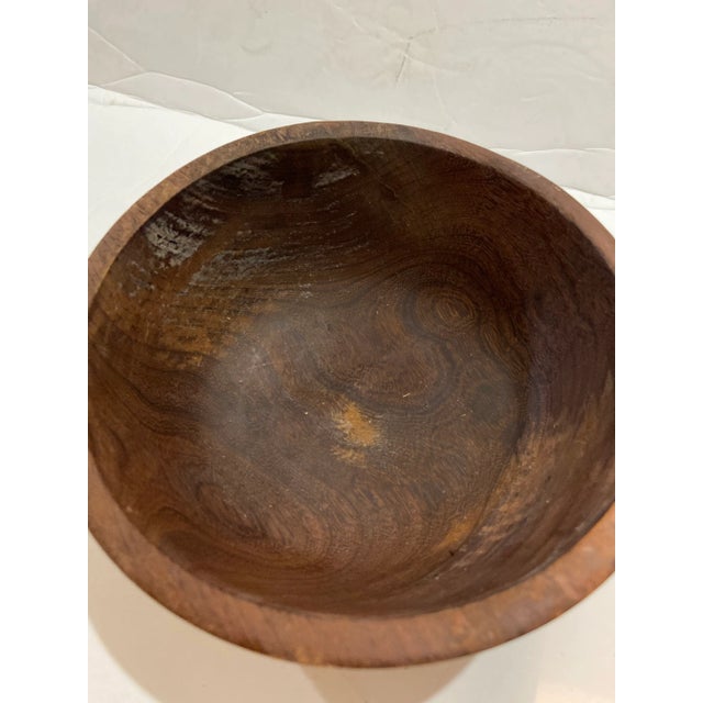 Antique Hand Carved Tribal Relief Bowl From India For Sale In Savannah - Image 6 of 13