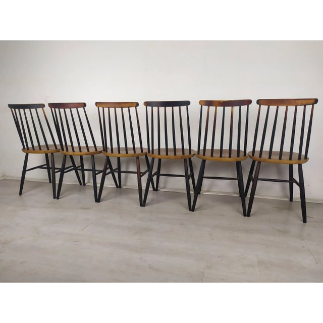 Fannett Dining Chairs by Ilmari Tapiovaara, Set of 6 For Sale - Image 16 of 18