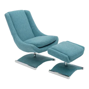 Italian Armchair and Footstool