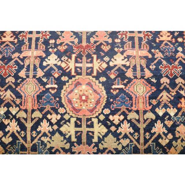 Textile Zabihi Collection Persian Malayer Accent Rustic Rug For Sale - Image 7 of 10