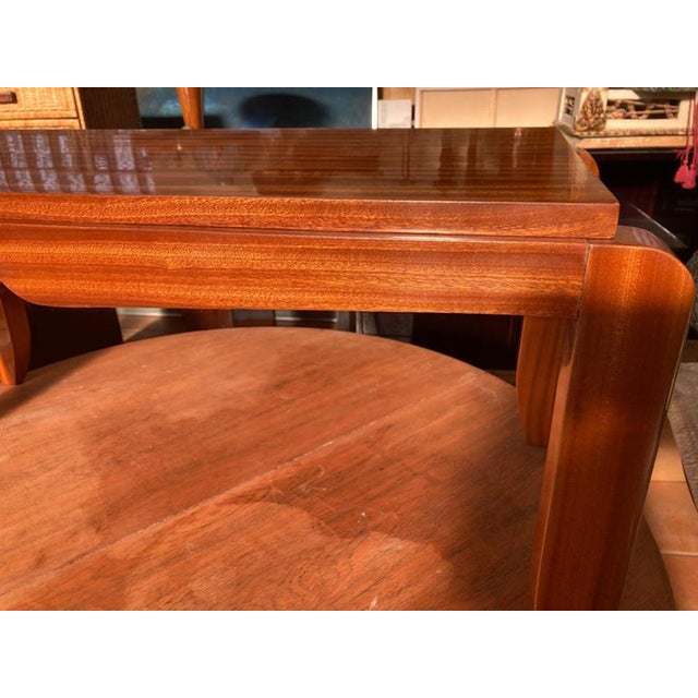 Brown Art Deco French Side Table, 1930s For Sale - Image 8 of 10