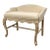 Contemporary Decorator Bench With Louis XV–Inspired Carved Frame For Sale