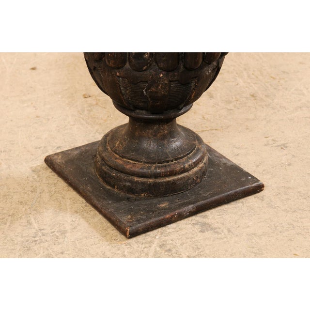 Italian 19th Century Urn Carved Finial For Sale - Image 9 of 10