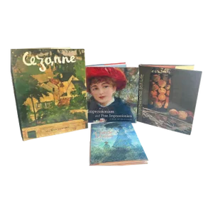 Vintage Impressionist Table Coffee Book Monet Nelson Cezanne - Set of 4