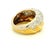 Modern Vintage MDJ Italian Two-Tone Diamond Bombe Ring, Size 6.5 For Sale - Image 3 of 10