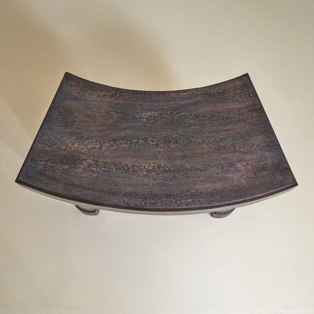 Wood French Brown Cerused Oak Desk, 1940s For Sale - Image 7 of 11