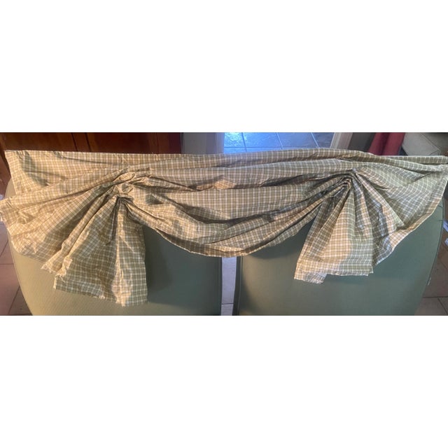 American Silk Mill (Asm) Plaid Roman Balloon Shade - 25” W For Sale - Image 10 of 10