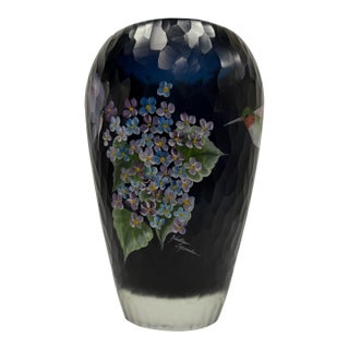 Vintage Italian Cut Crystal & Silver Plate Biscuit Jar – Dolphin Finial on Claw Feet For Sale