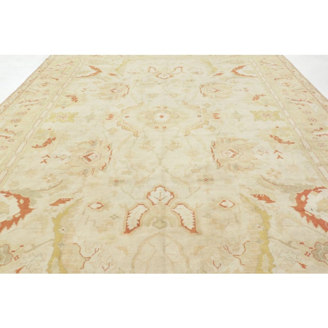 Transitional Oversized Antique 20th Century Portuguese Rug With Floral Motifs - Rug & Kilim For Sale - Image 3 of 9