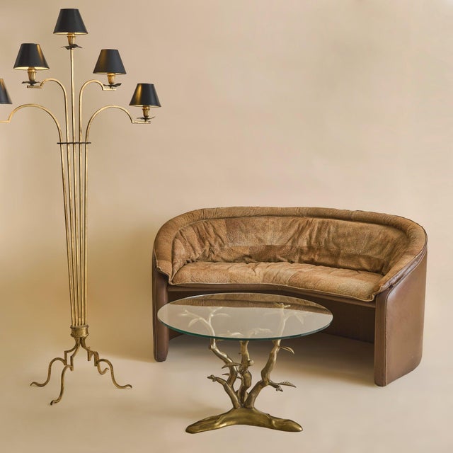 A 1970s Italian two-seat leather sofa designed by Redwall for Borbonese & Rossi di Albizzate. Upholstered in supple...