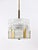 Metal Austrian Tambour Drum Chandelier in Brass and Textured Ice Glass by J. T. Kalmar for Kalmar, 1960s For Sale - Image 7 of 18