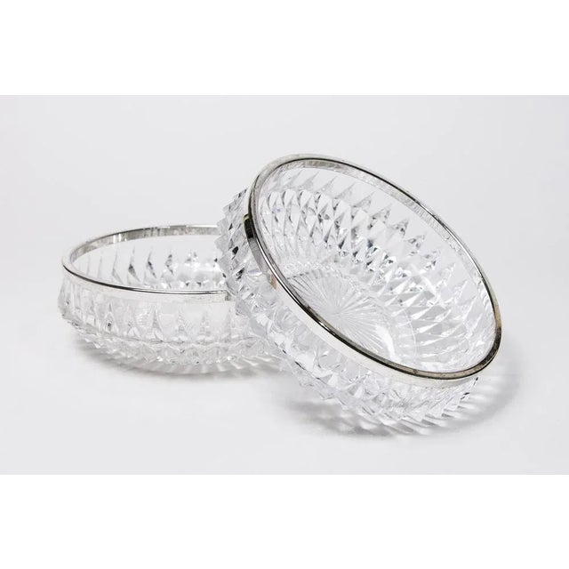Crystal Glass Bowl with Silver Pad from WMF, 1970s, Set of 2, in Flawless conditions. Designed 1970 to 1979 I have...