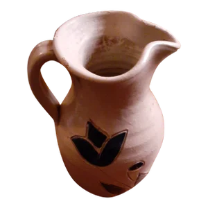 1970s Williamsburg Pottery Salt Glaze Miniature Pitcher Vase