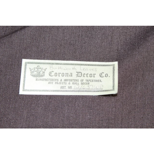 2000 - 2009 Wall Tapestry by Corona Decor | Peacocks in Forest For Sale - Image 5 of 6