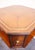 Wood Heritage Furniture Solid Mahogany Traditional Federal Style 25" Square Tiered Accent Table W. Tooled Leather Top 135 For Sale - Image 7 of 10