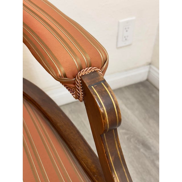 Beautiful pair of French Louis XVI style arm chairs in excellent vintage condition