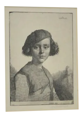 Gerald Brockhurst Pencil Signed Etching "Fabian" c.1921