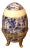 Blue and White Egg Porcelain Trinket Box For Sale