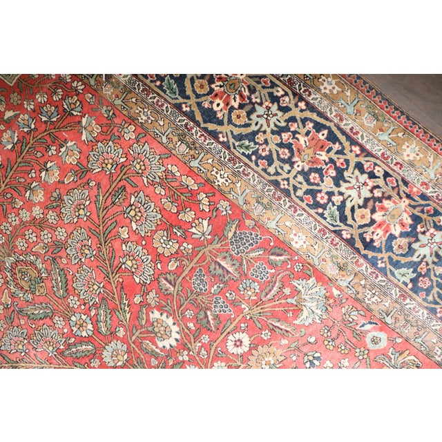 Persian 19th Century Mohtasham Prayer Rug - 4'4" x 6'7" For Sale - Image 3 of 12