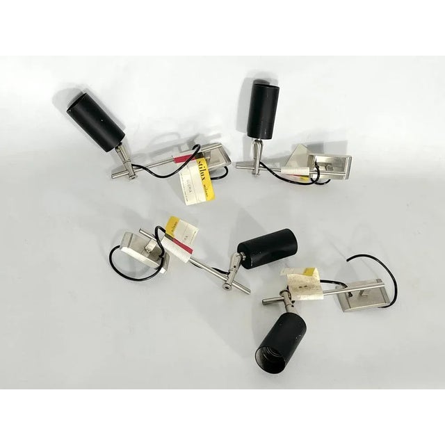 Metal Mid-Century Modern Unedited Orientable Gloria Model Spotlights from Stilux Milano, Set of 4 For Sale - Image 7 of 12