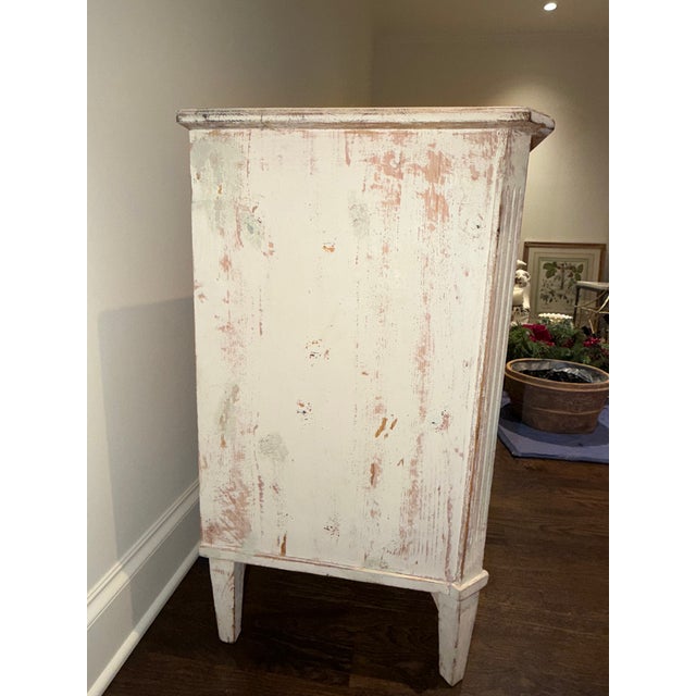 Antique 3 drawer Swedish chest - Dimensions: 34” x 33” W x 19” D