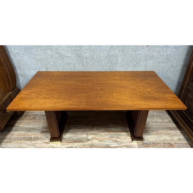 Art Deco Conference Table in the style of Charles Dudouyt, 1940 For Sale - Image 3 of 7