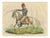 Richard Evans, Marquis of Anglesey in Hussar Uniform with Raised Saber, Hand Colored, 1815, Engraving For Sale