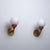 Italian Brass, Red Metal and Opaline Glass Globe Sconces, 1950s, Set of 2 For Sale - Image 4 of 10