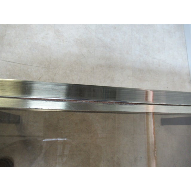 Mastercraft Mastercraft Bronze Floating Cantilever Dining Room Conference Table Mid Century For Sale - Image 4 of 13