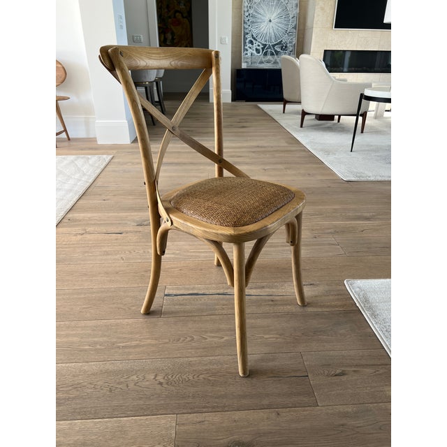 Arhaus Cadence Dining Chair With Rattan Seat Chairish