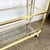 Hollywood Regency Gold 3 Tier Bar Cart on Casters For Sale - Image 4 of 12